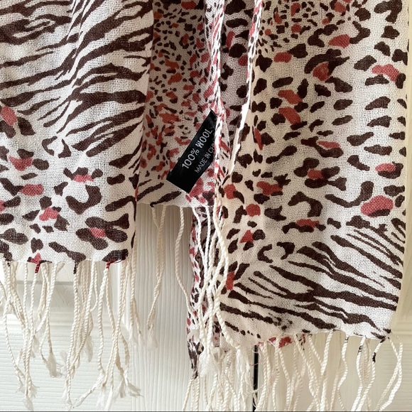 NWOT Leopard Print Scarf - Thin - Picture 5 of 7
